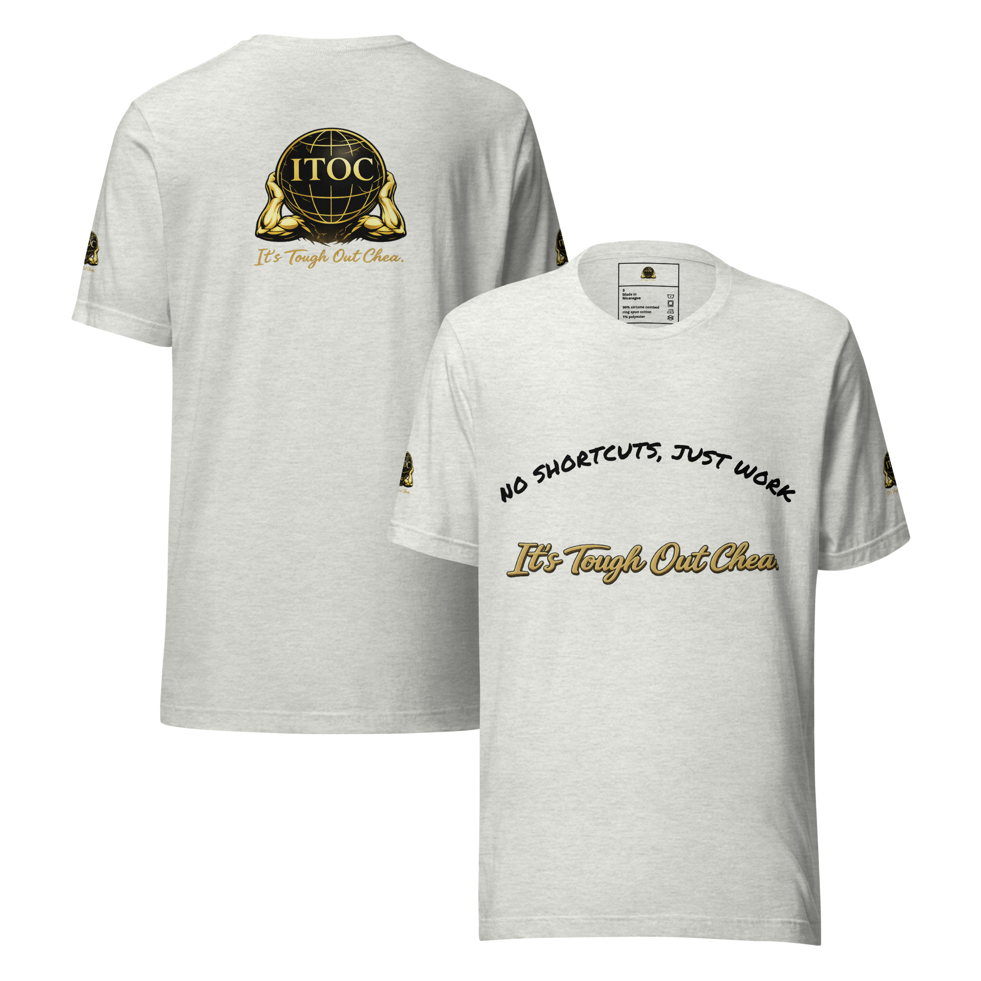 I.T.O.C Core Lightweight T-Shirt – “No Shortcuts, Just Work” - Image 13