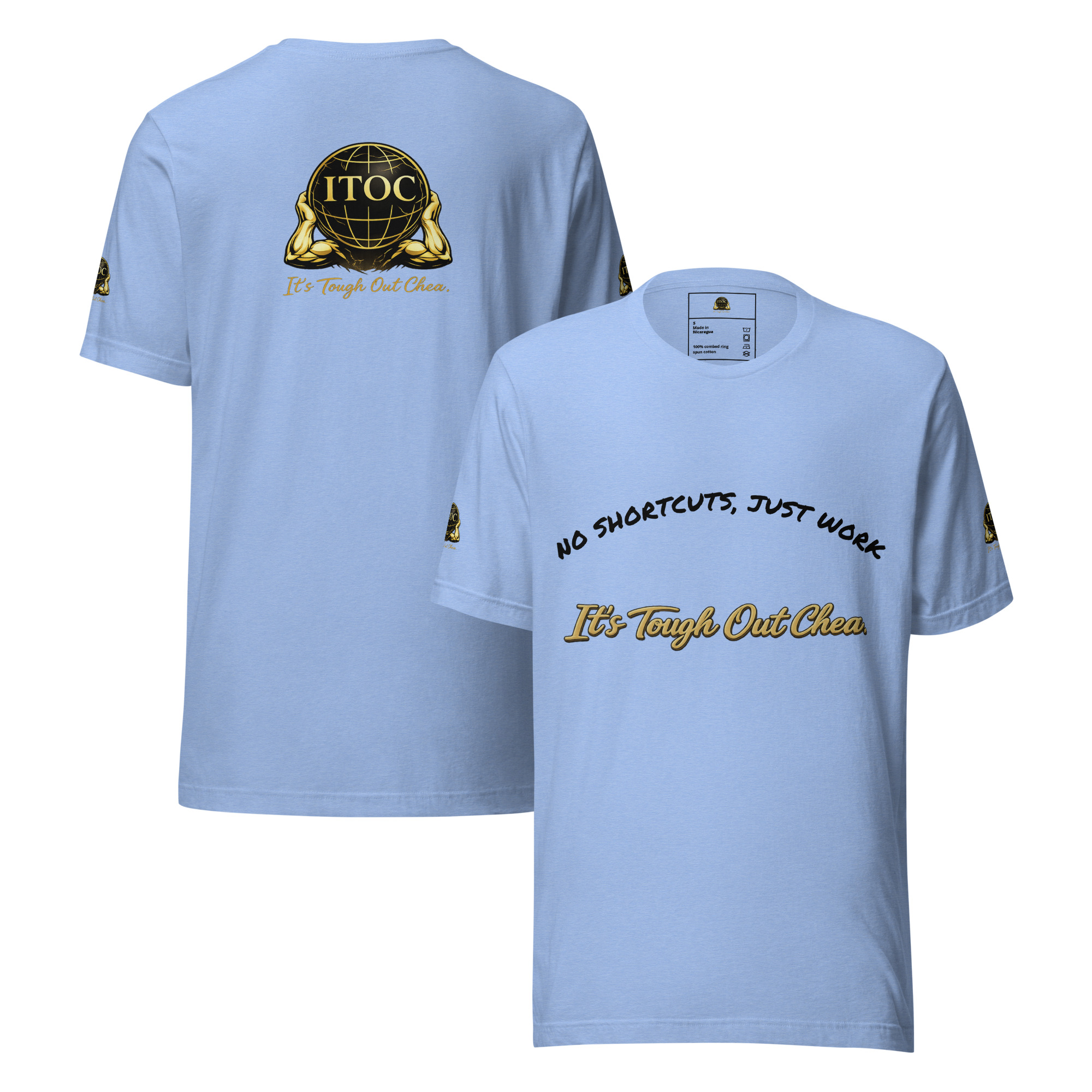 I.T.O.C Core Lightweight T-Shirt – “No Shortcuts, Just Work” - Image 6