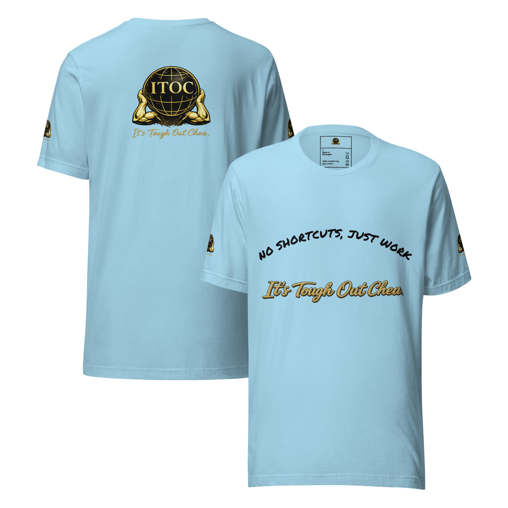 I.T.O.C Core Lightweight T-Shirt – “No Shortcuts, Just Work” - Image 8