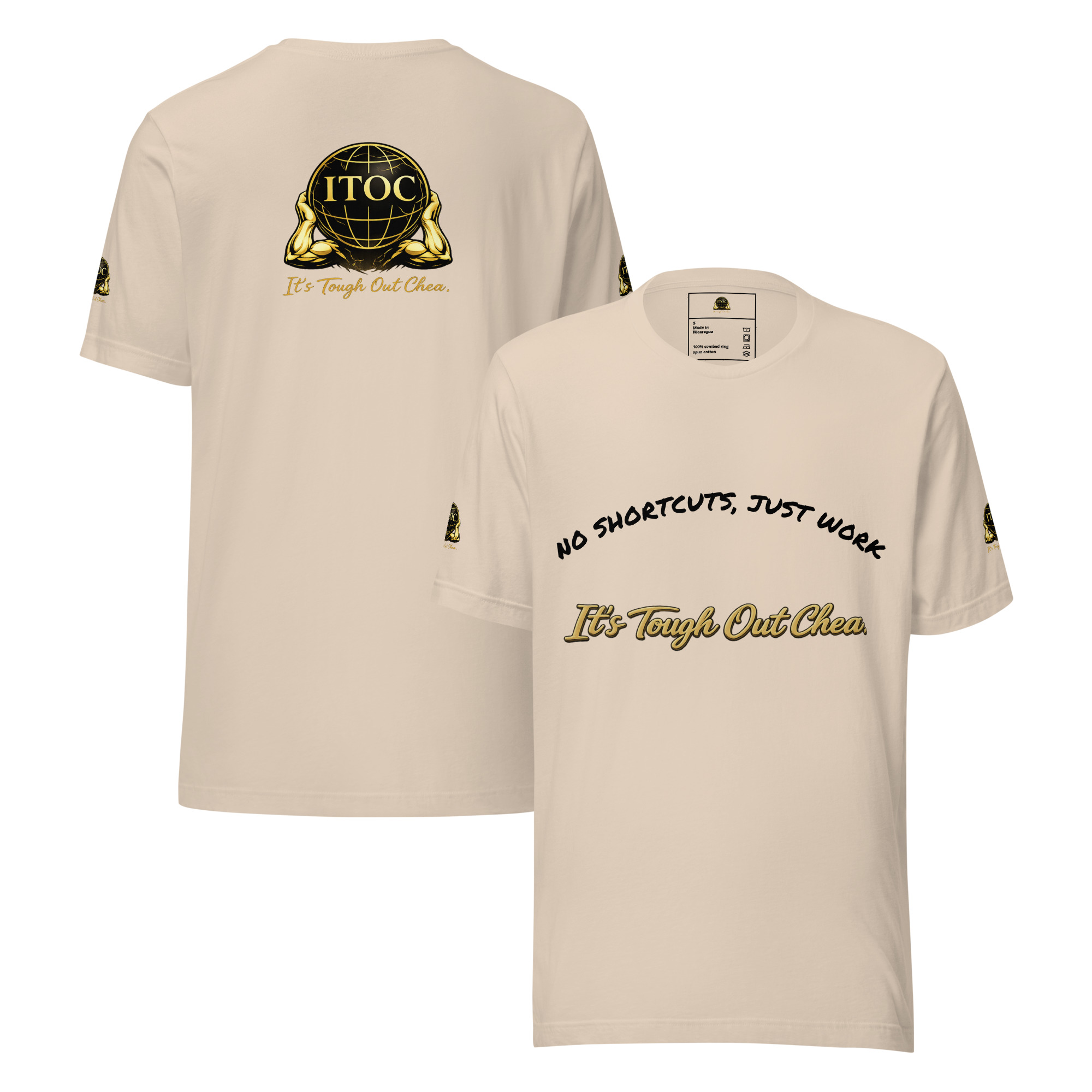 I.T.O.C Core Lightweight T-Shirt – “No Shortcuts, Just Work” - Image 10